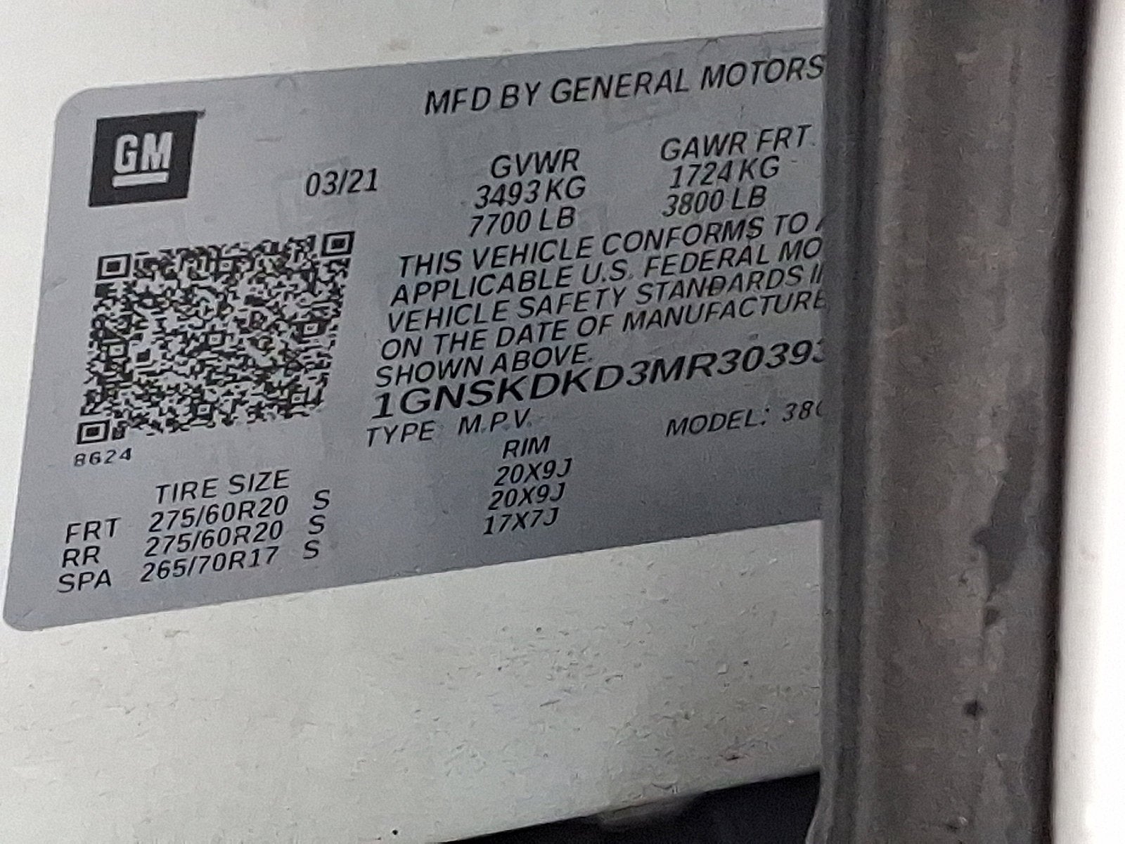 2021 Chevrolet Suburban Z71