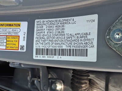 2025 Honda Accord Hybrid Sport-L Sedan
