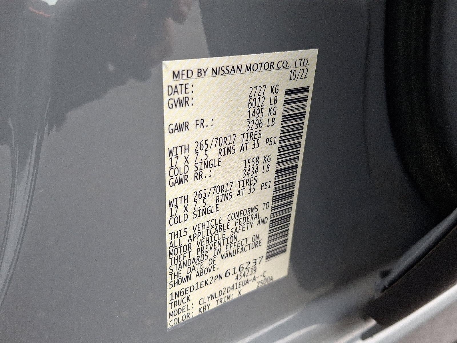 2023 Nissan Frontier Crew Cab 4x4 PRO-4X Auto *Ltd Avail*