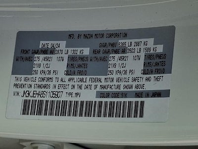 2025 Mazda Mazda CX-70 PHEV Premium Plus Package AWD