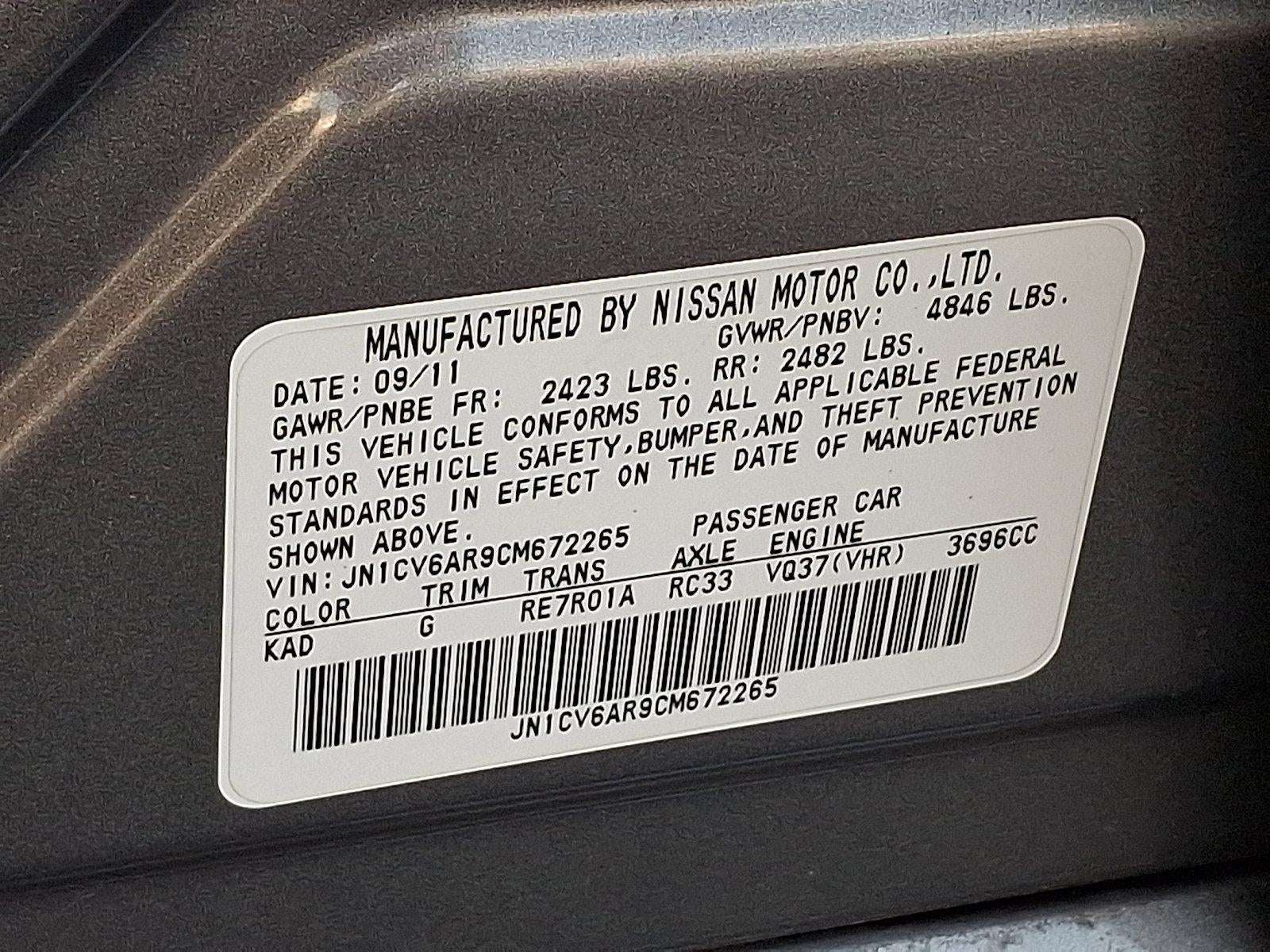 2012 INFINITI G37 Sedan x AWD