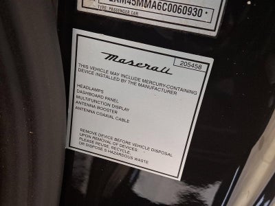 2012 Maserati GranTurismo Convertible 2dr Conv GranTurismo Sport