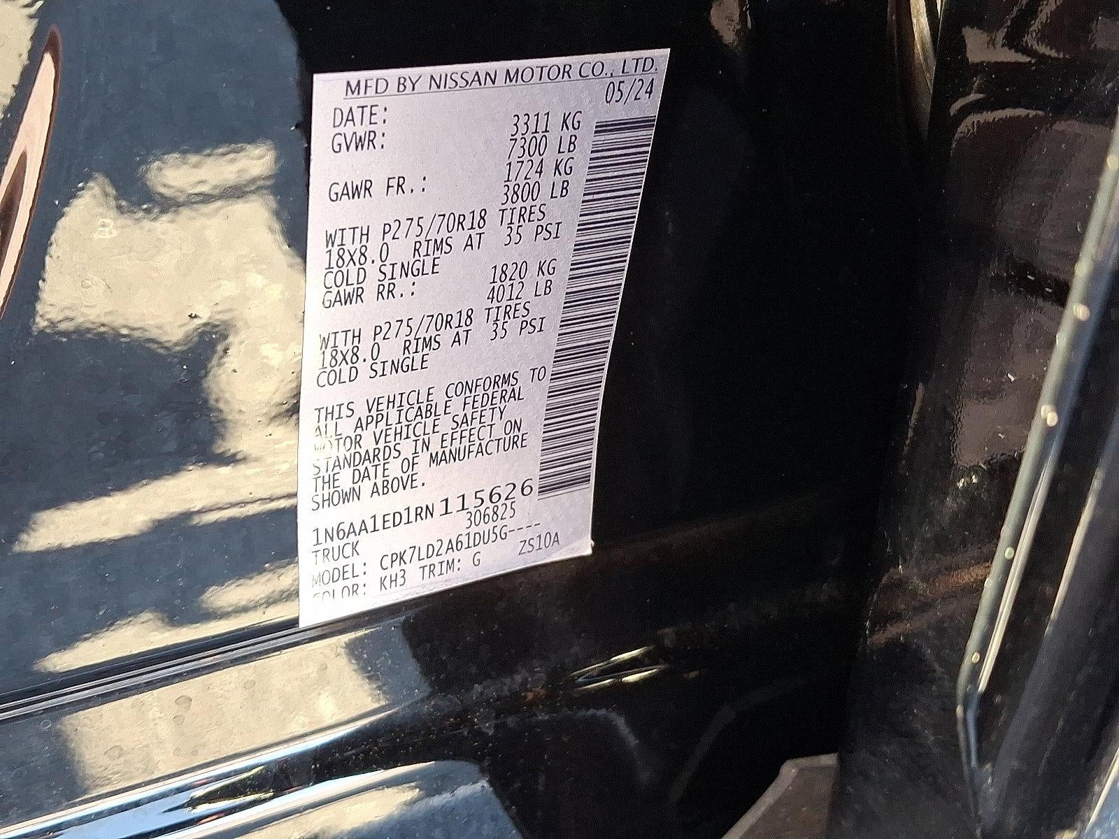 2024 Nissan Titan 4x4 Crew Cab PRO-4X