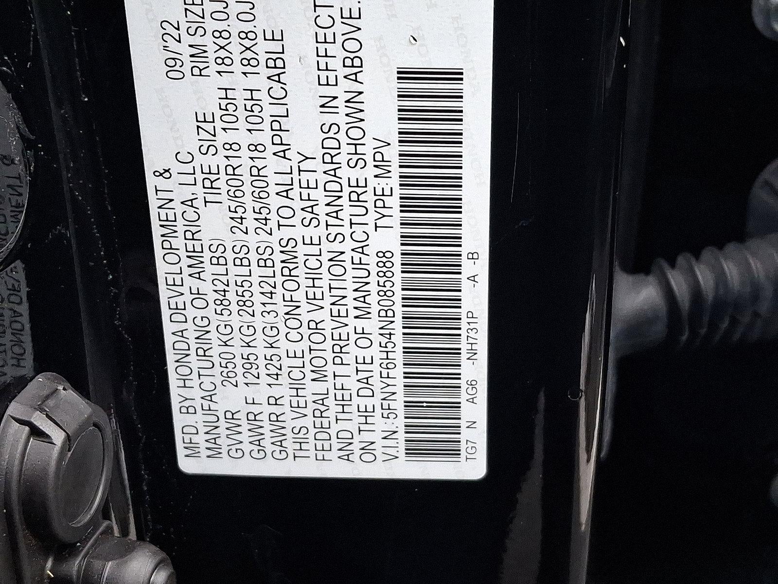 2022 Honda Pilot EX-L AWD