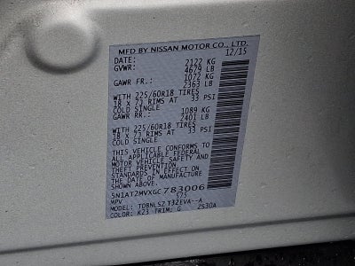 2016 Nissan Rogue AWD 4dr SL