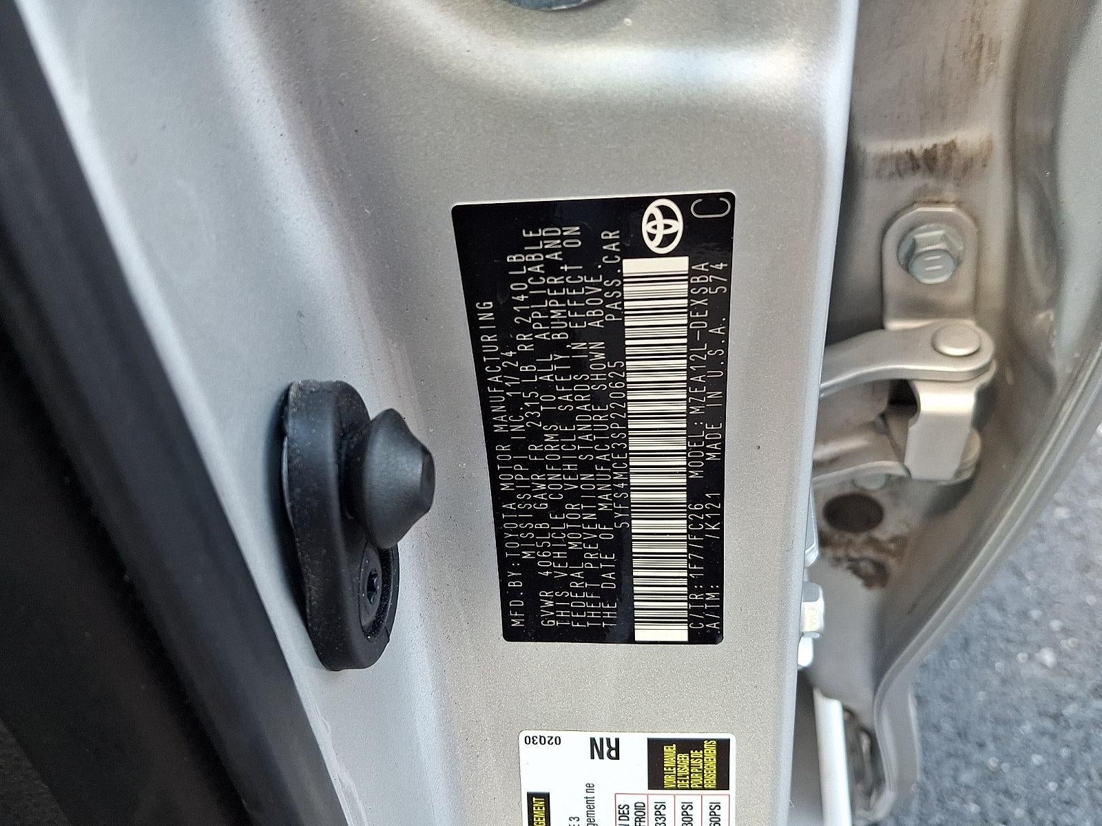 2025 Toyota Corolla SE CVT (Natl)