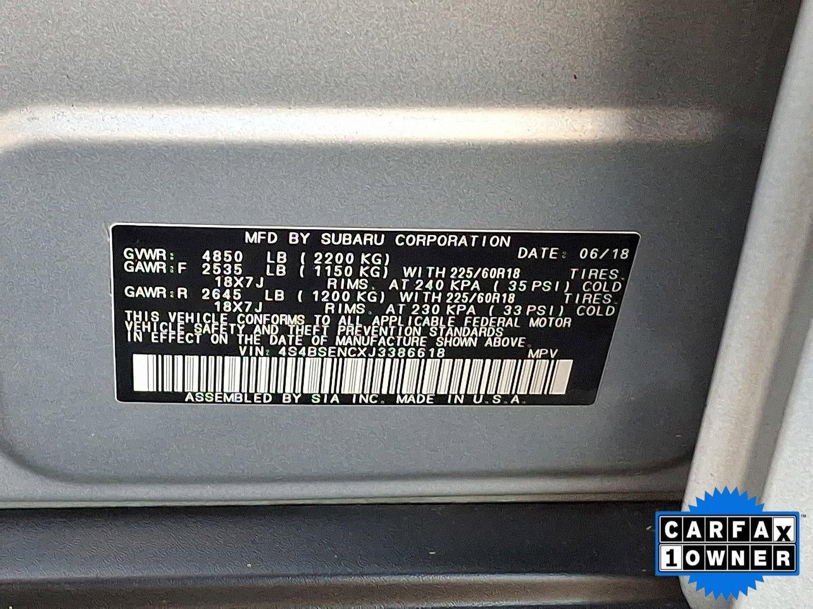 2018 Subaru Outback 3.6R Limited