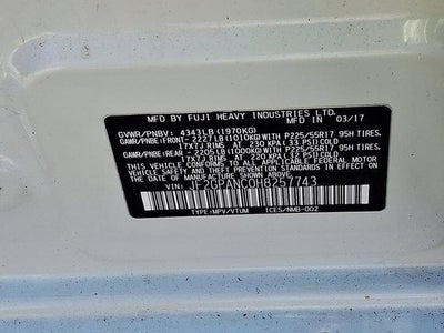 2017 Subaru Crosstrek 2.0i Limited CVT