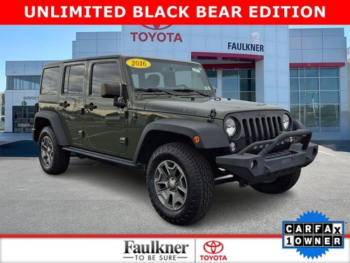 2016 Jeep Wrangler Unlimited 4WD 4dr Black Bear *Ltd Avail*