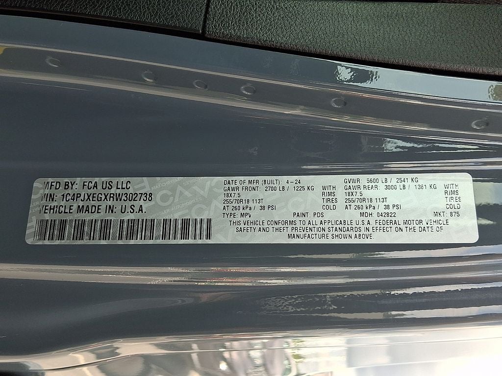 2024 Jeep Wrangler Sahara 4 Door 4x4