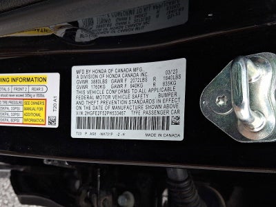 2023 Honda Civic Sedan Sport CVT