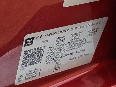2021 Chevrolet Silverado 1500 Crew Cab Short Box 4-Wheel Drive LTZ