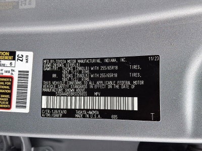 2024 Toyota Grand Highlander XLE AWD (Natl)