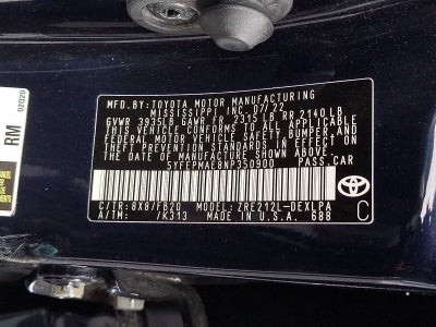 2022 Toyota Corolla LE CVT (Natl)