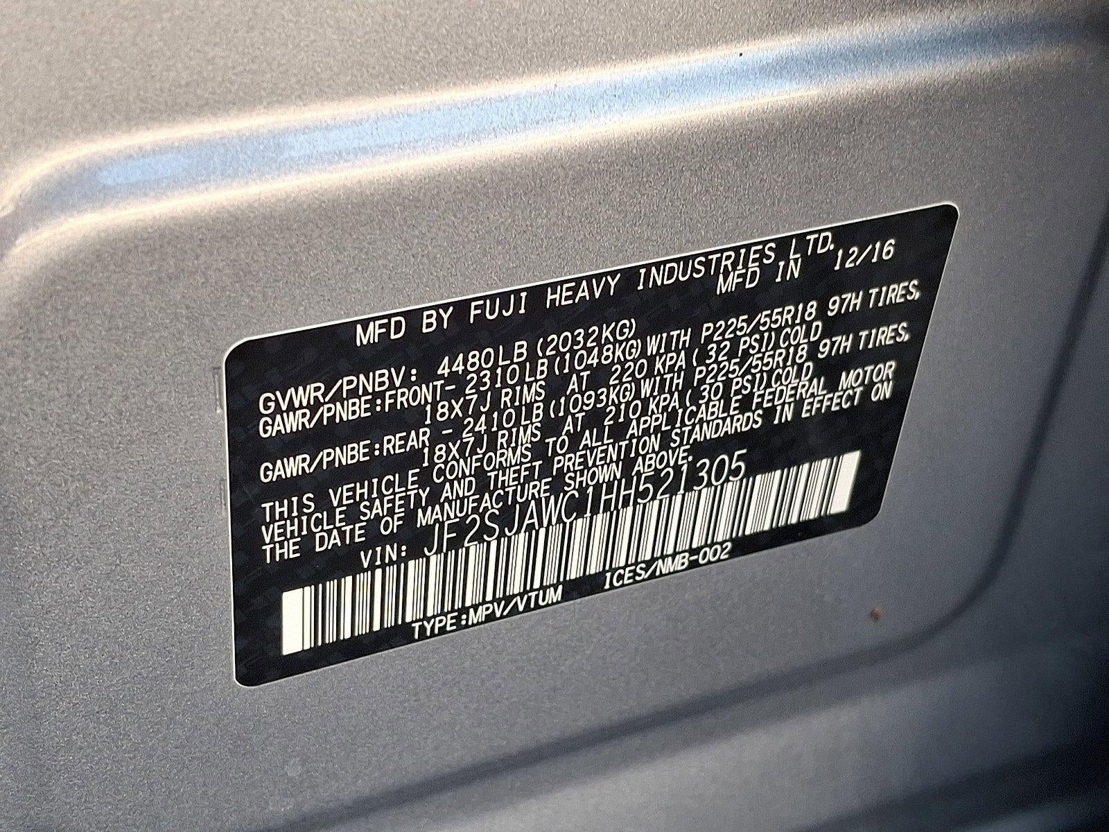 2017 Subaru Forester 2.5i Touring CVT