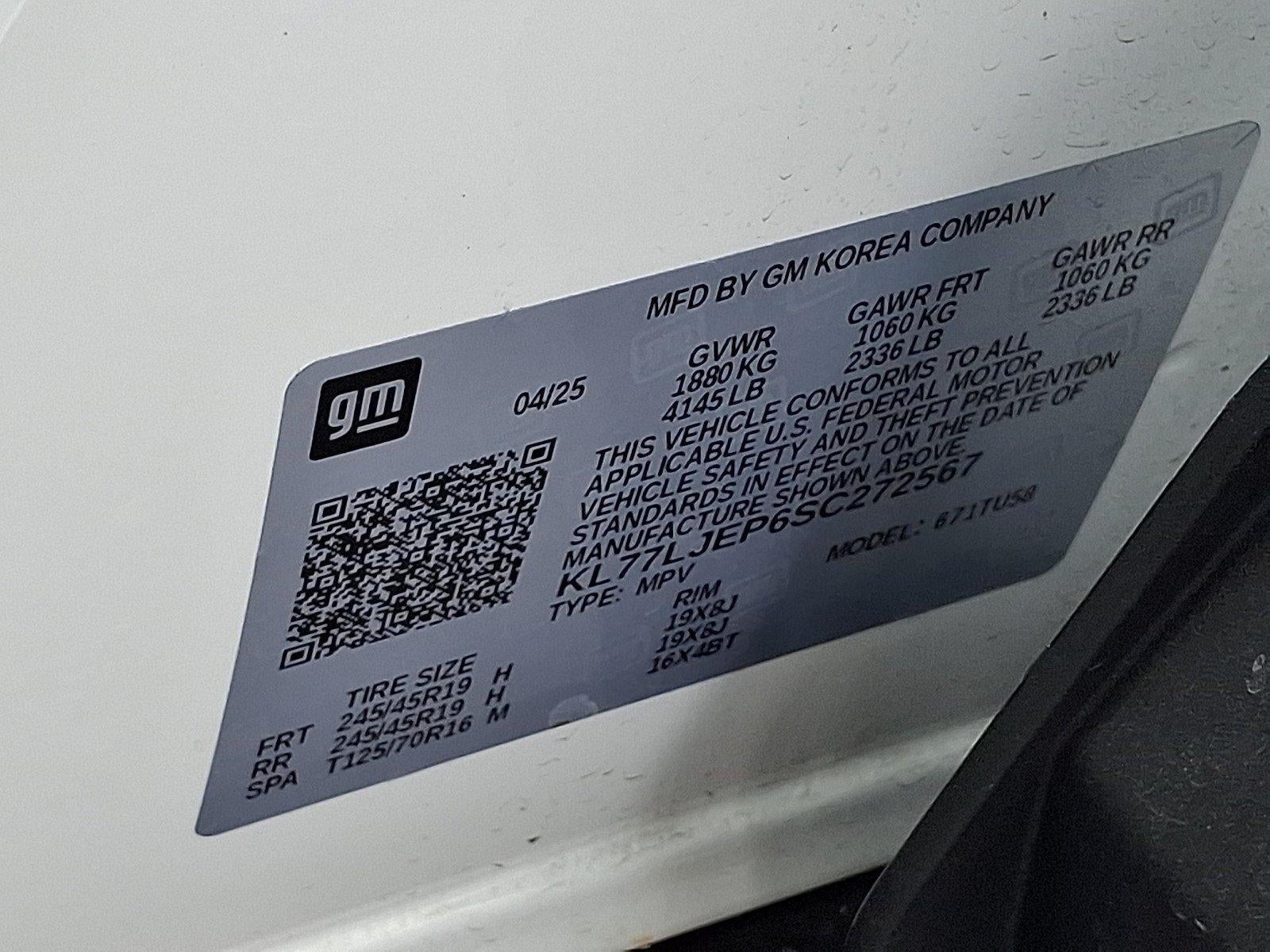 2025 Chevrolet Trax FWD 4dr 2RS