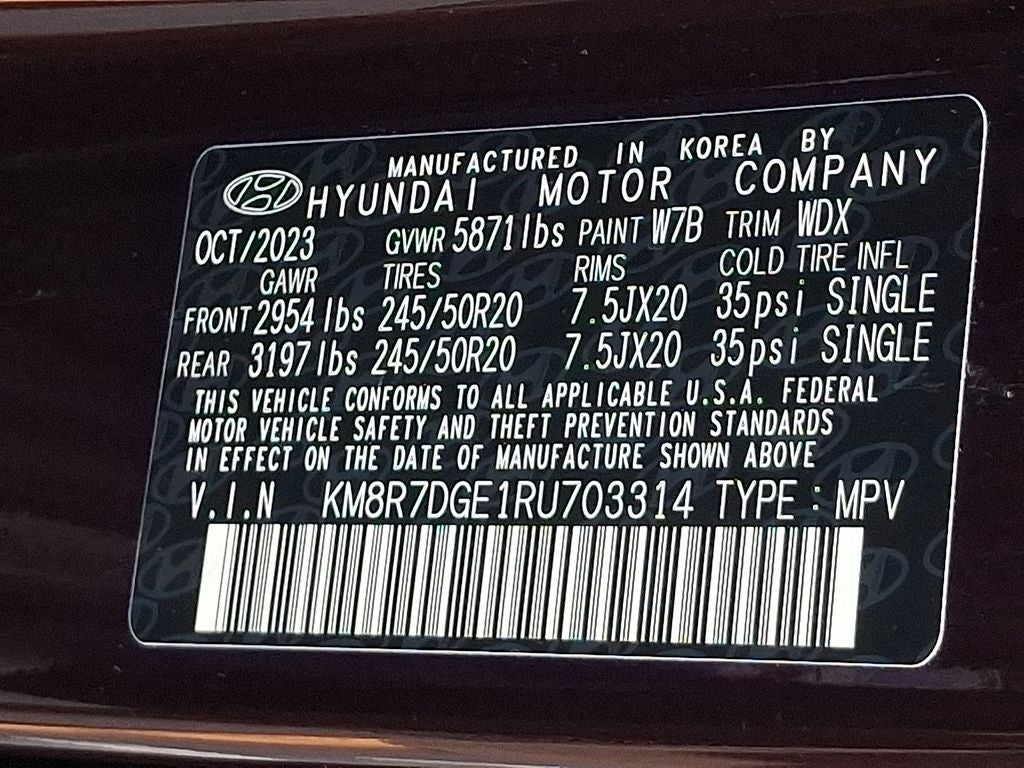 2024 Hyundai PALISADE Calligraphy AWD