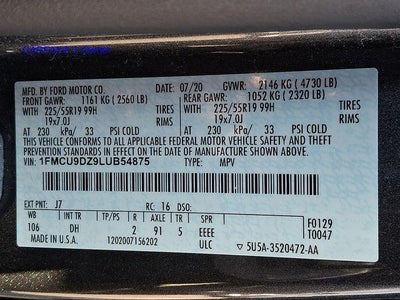 2020 Ford Escape Titanium Hybrid AWD