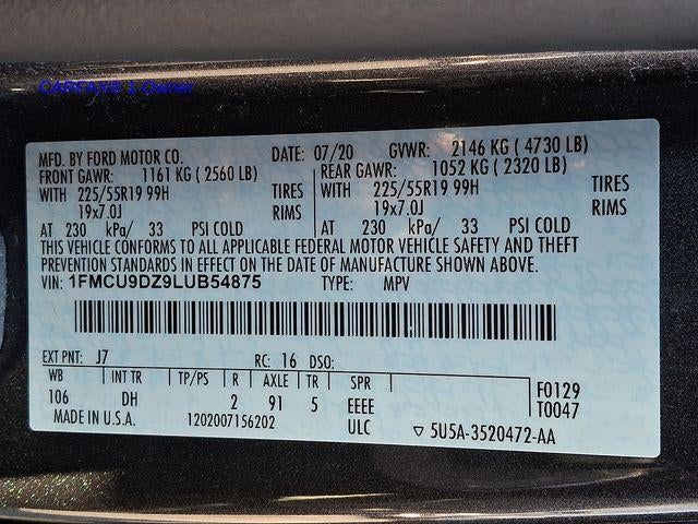 2020 Ford Escape Titanium Hybrid AWD