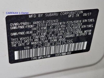 2018 Subaru Forester 2.5i Touring CVT