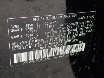 2021 Subaru Outback Limited CVT