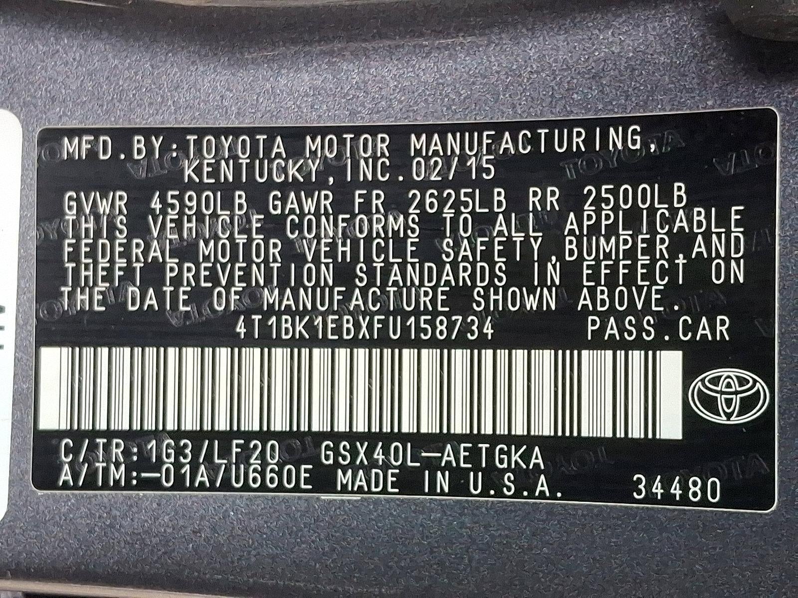 2015 Toyota Avalon 4dr Sdn XLE Premium (Natl)