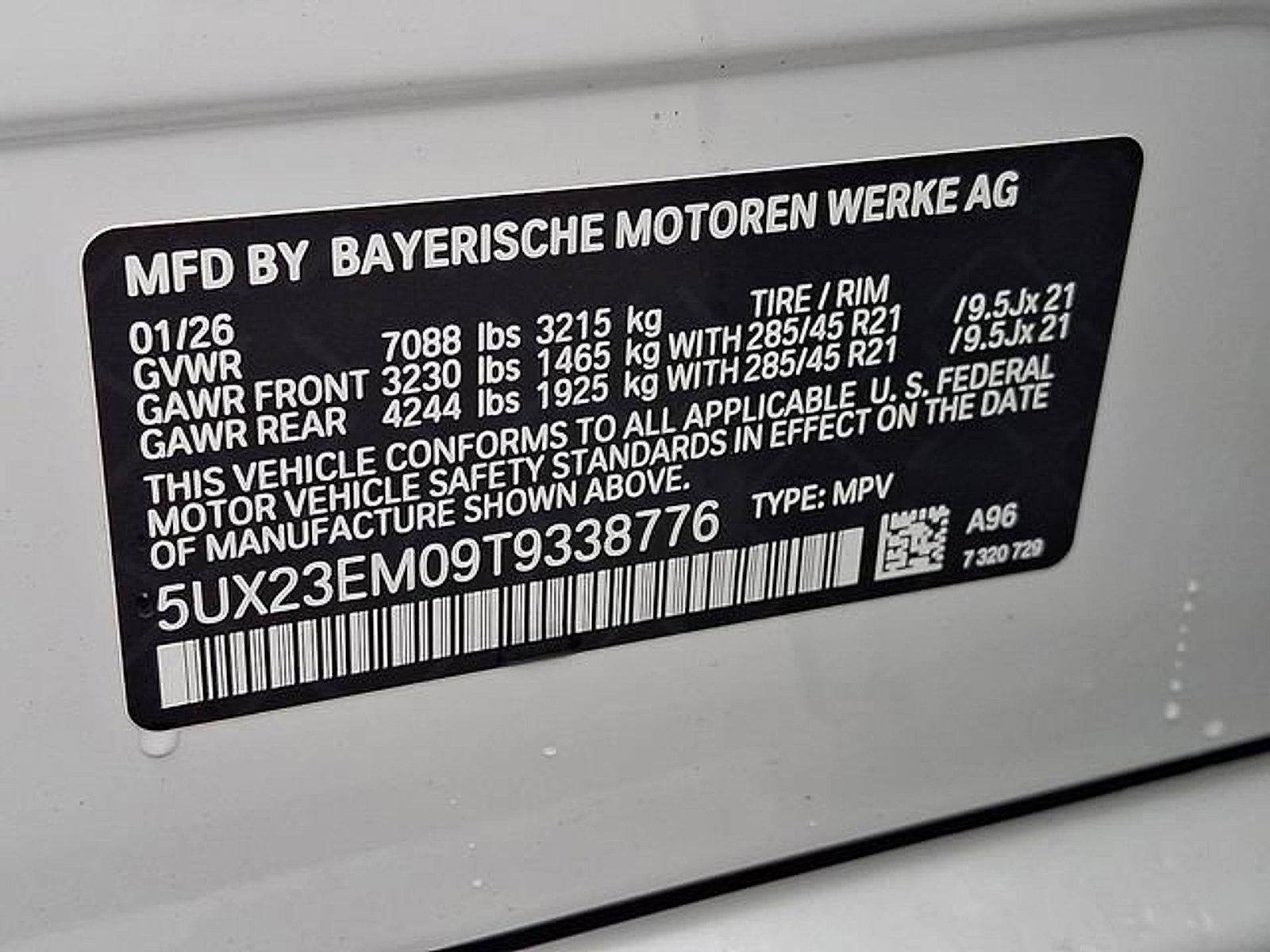 2026 BMW X7 xDrive40i Sports Activity Vehicle