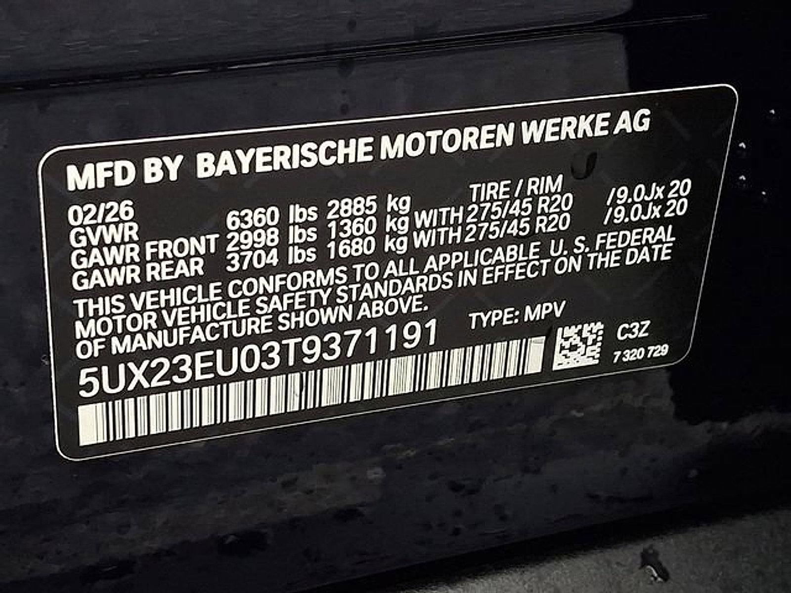 2026 BMW X5 xDrive40i Sports Activity Vehicle