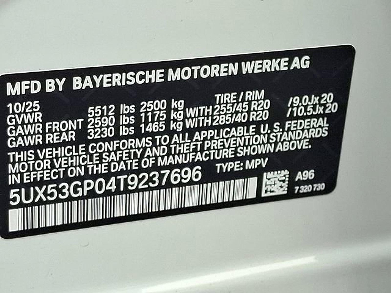 2026 BMW X3 30 xDrive Sports Activity Vehicle