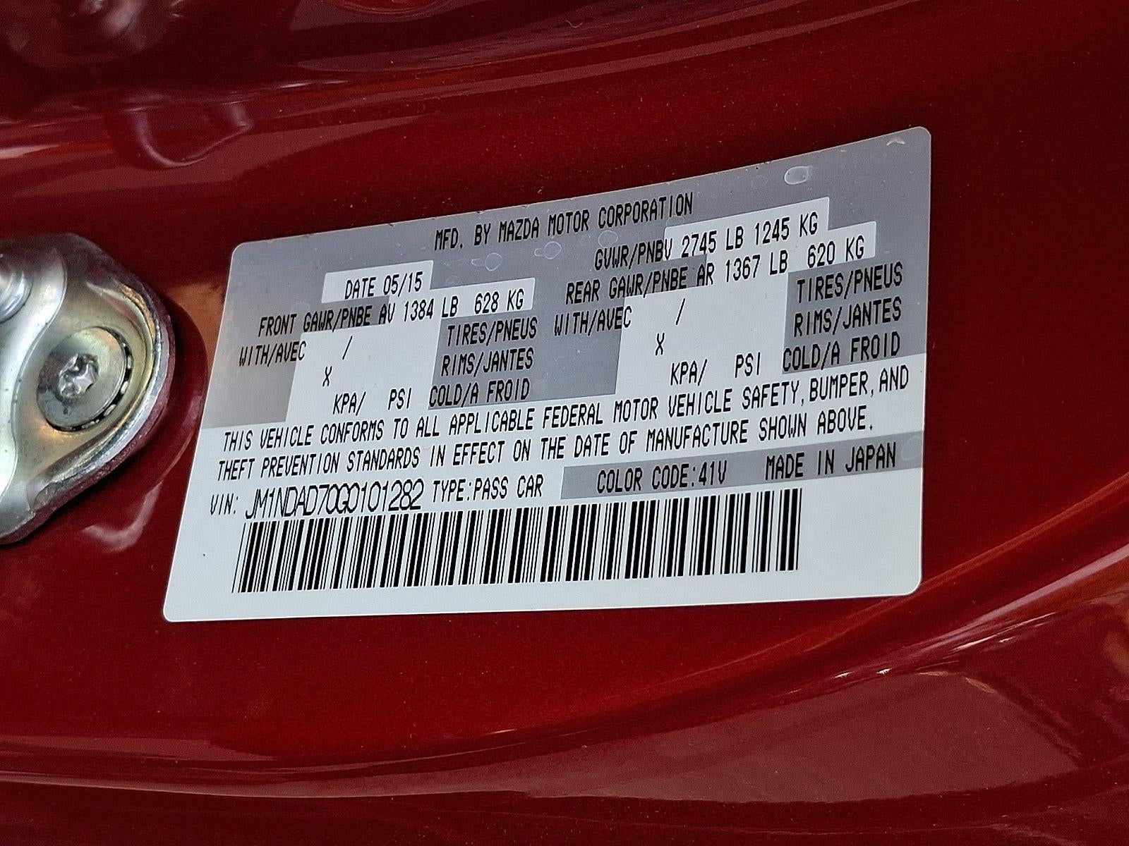 2016 Mazda Mazda MX-5 Miata 2dr Conv Man Grand Touring