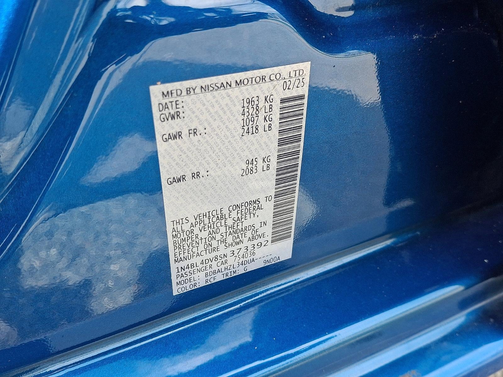 2025 Nissan Altima SV