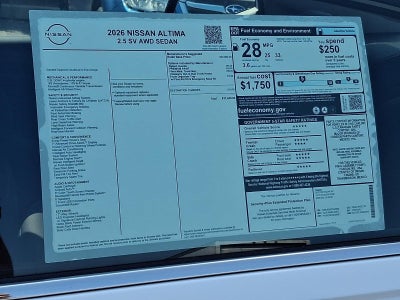 2026 Nissan Altima SV