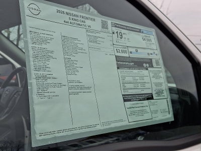 2026 Nissan Frontier King Cab® S