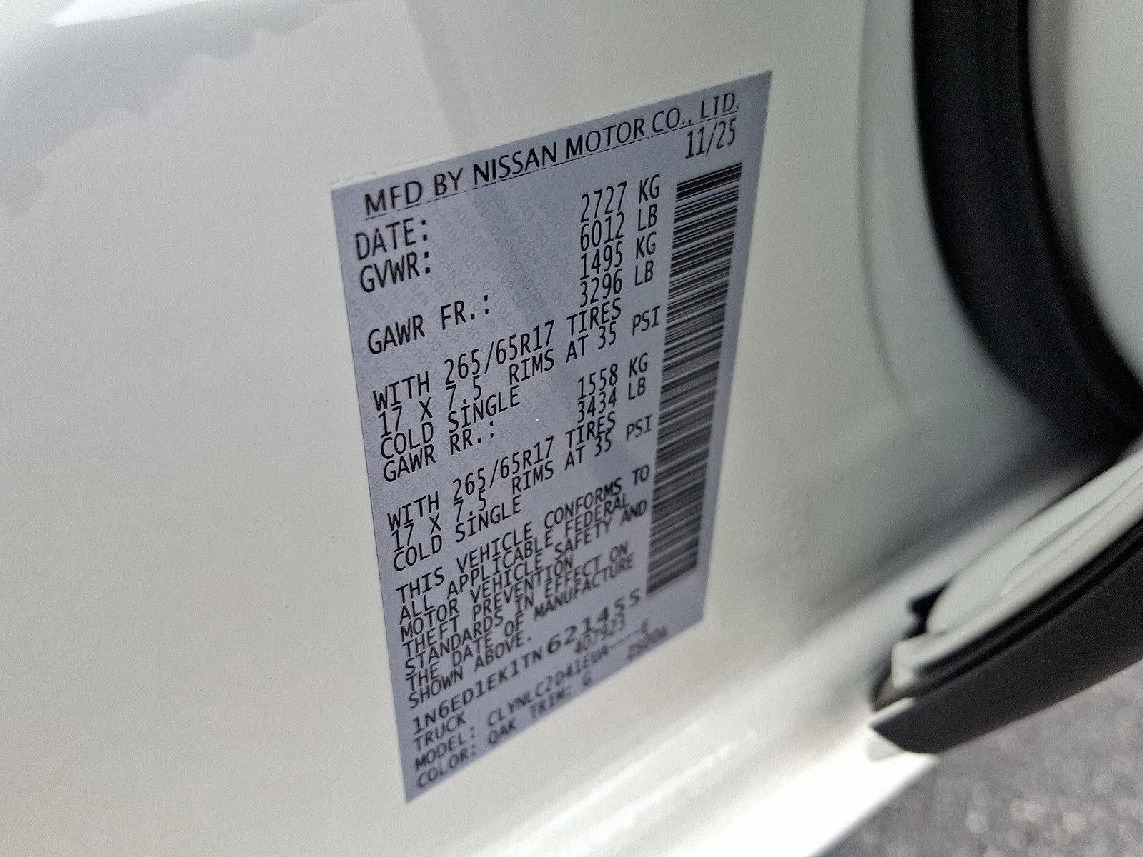 2026 Nissan Frontier Crew Cab SV