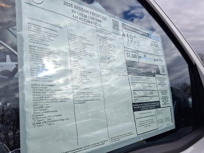 2026 Nissan Frontier Crew Cab SV