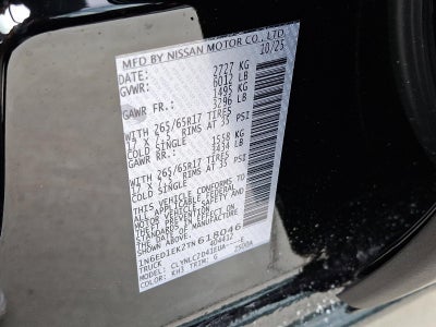 2026 Nissan Frontier Crew Cab SV