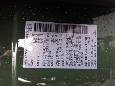 2026 Nissan Frontier Crew Cab SV