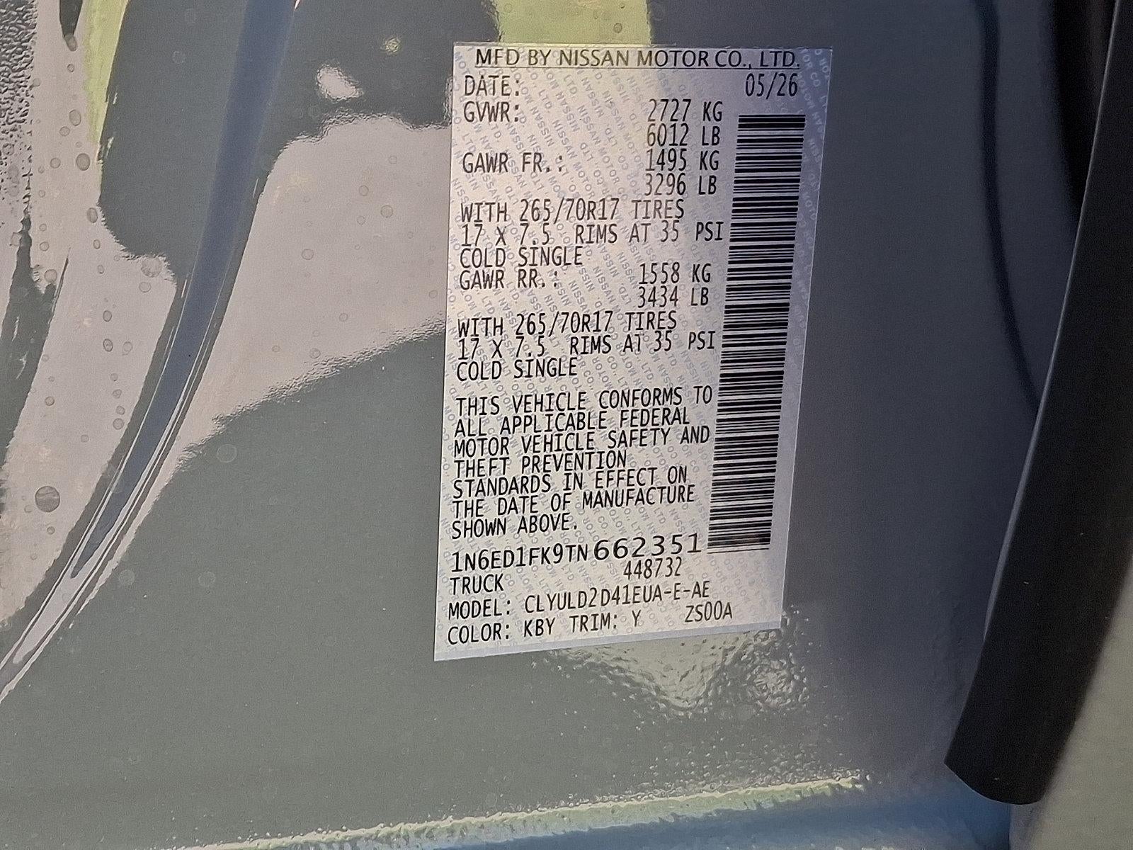 2026 Nissan Frontier Crew Cab PRO-4X® Long Bed