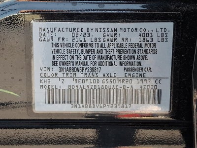 2023 Nissan Sentra SR