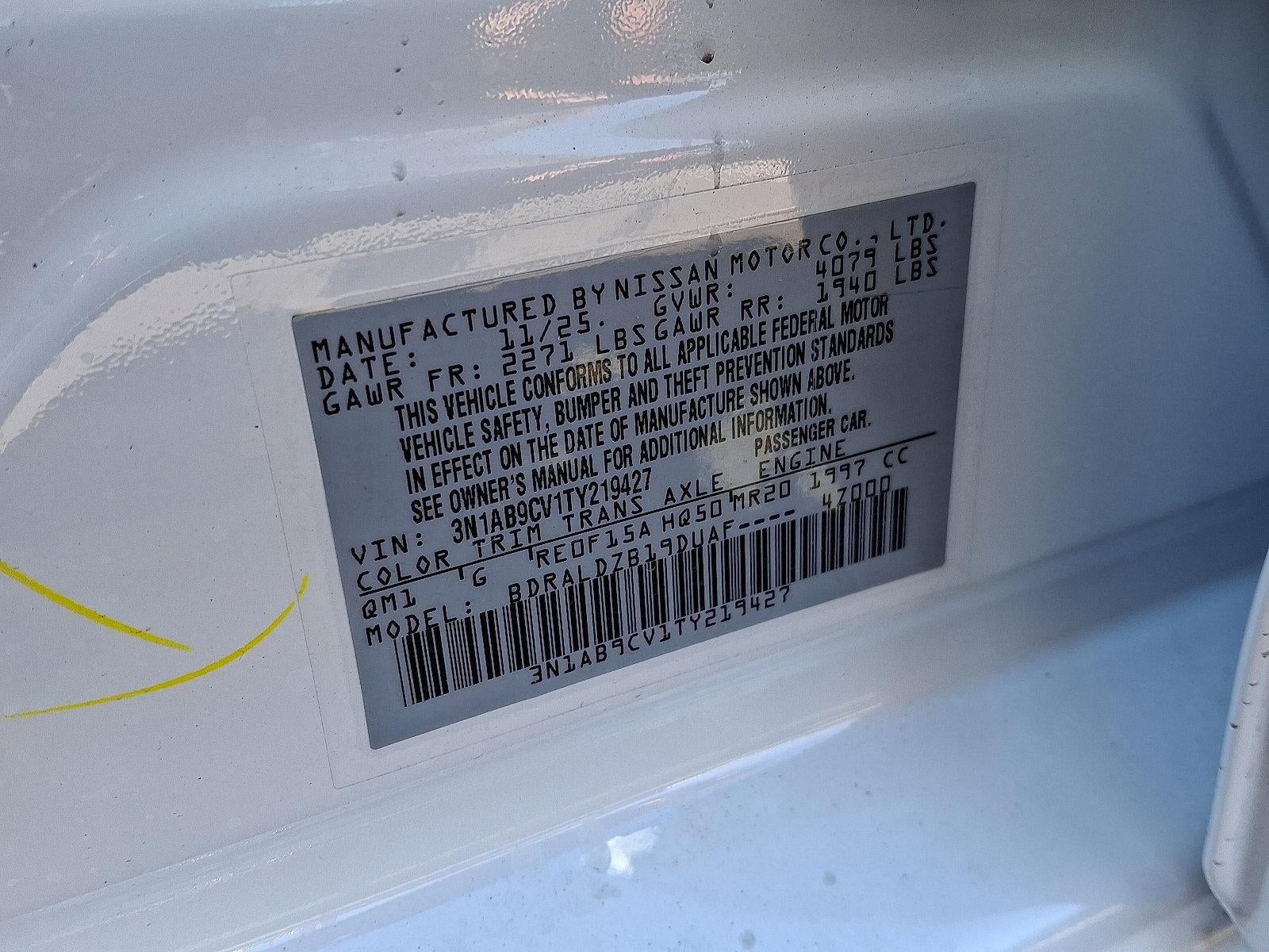 2026 Nissan Sentra SV Sedan