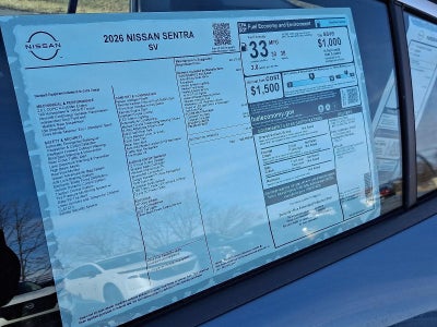 2026 Nissan Sentra SV