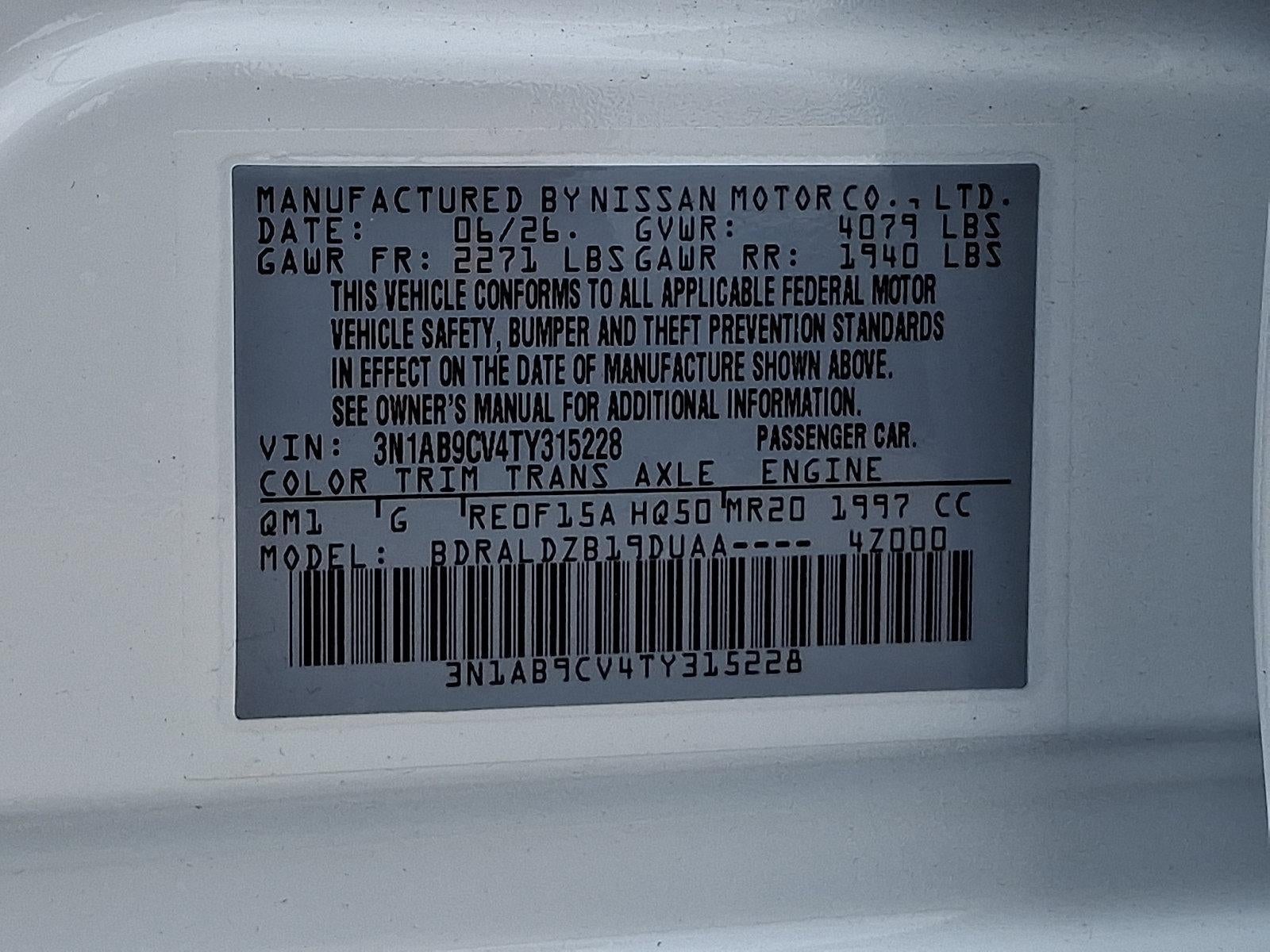 2026 Nissan Sentra SV Sedan