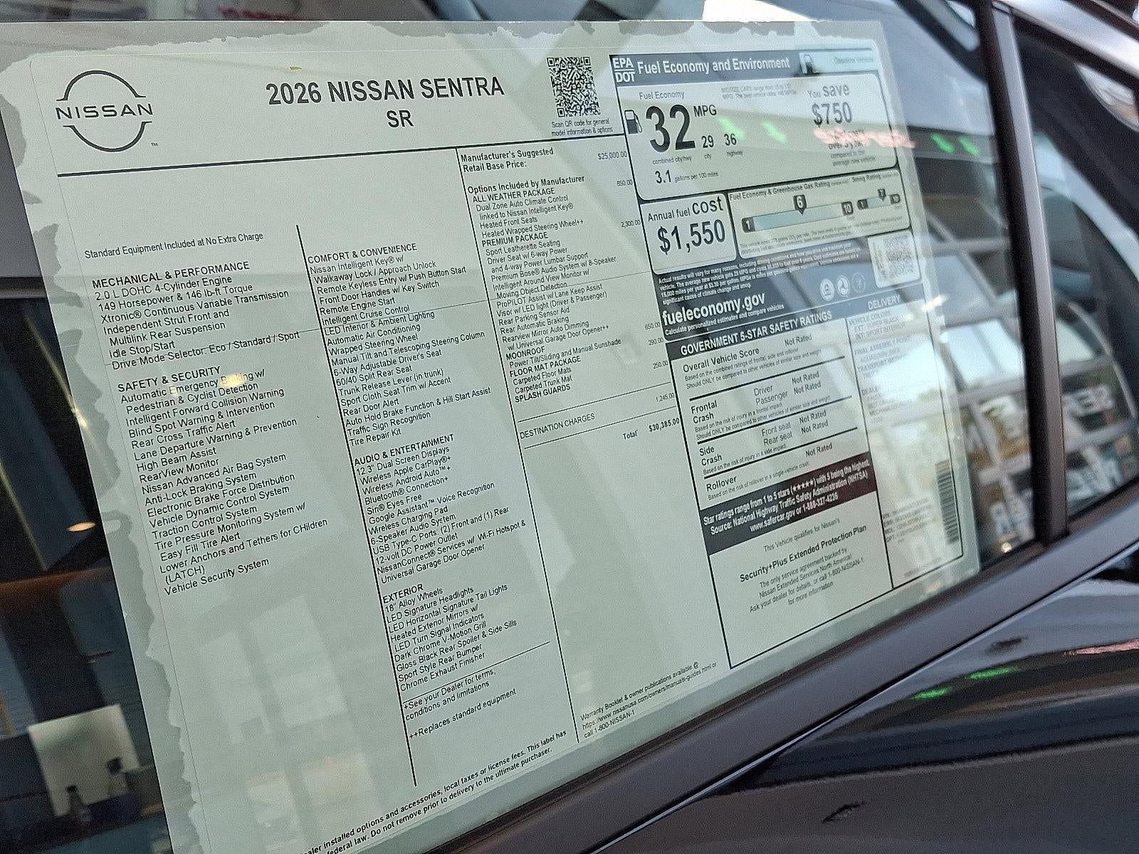 2026 Nissan Sentra SR