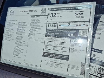 2026 Nissan Sentra SR