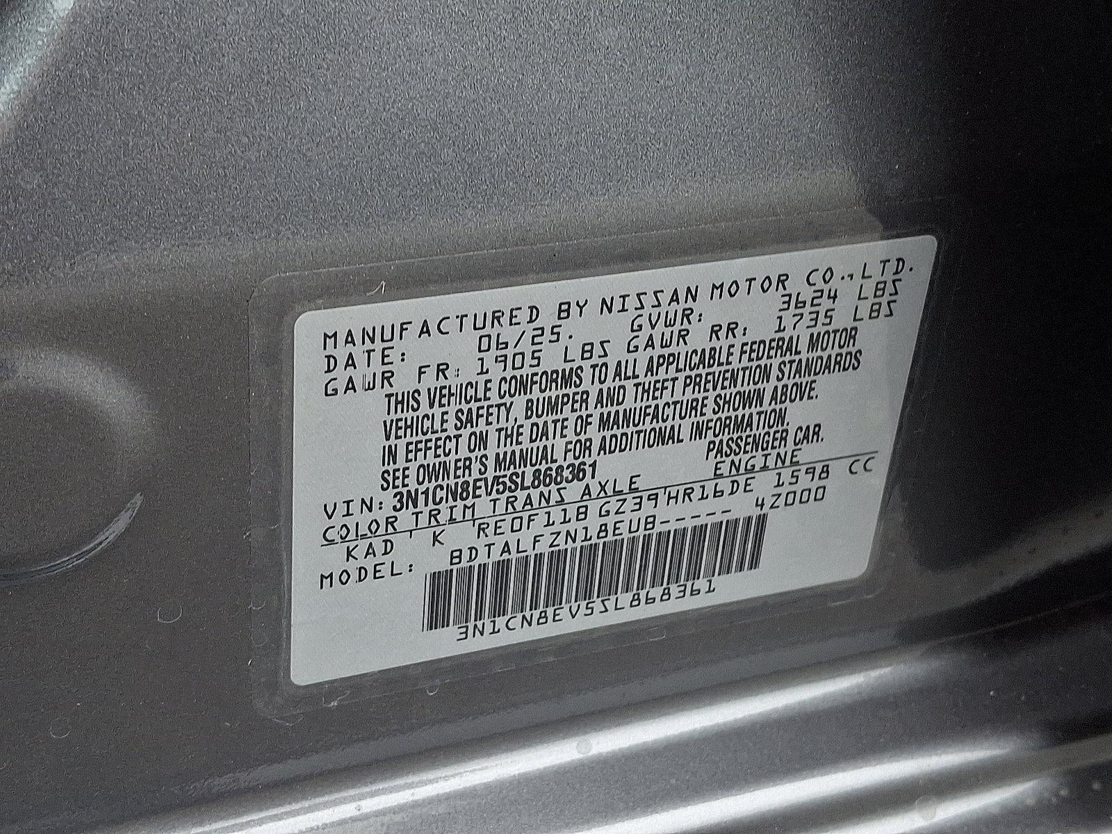 2025 Nissan Versa SV