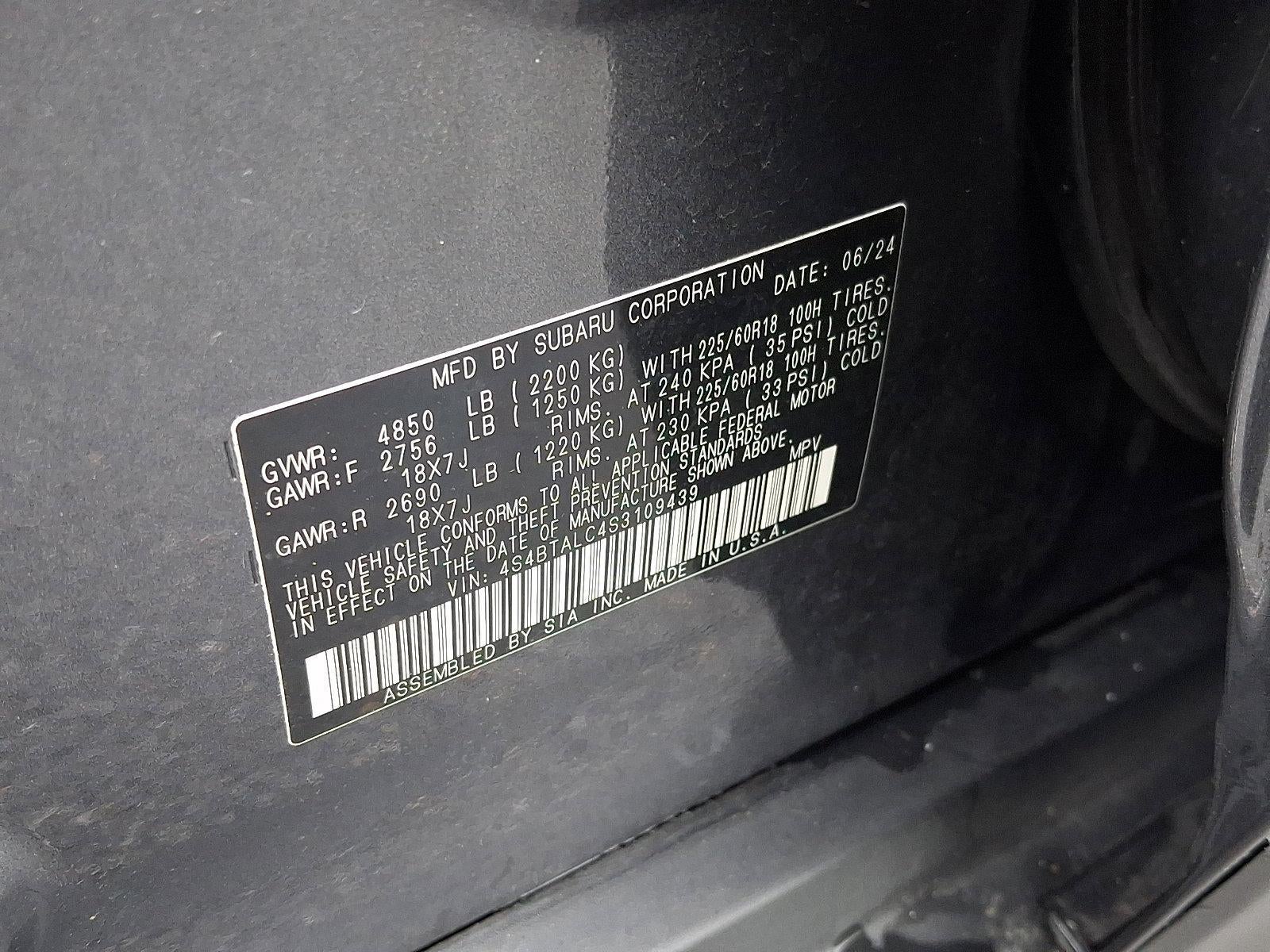 2025 Subaru Outback Onyx Edition AWD