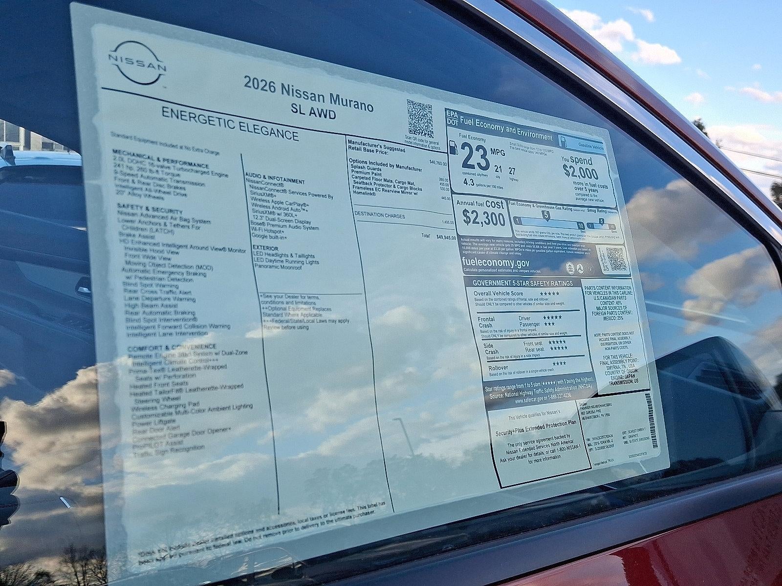 2026 Nissan Murano SL