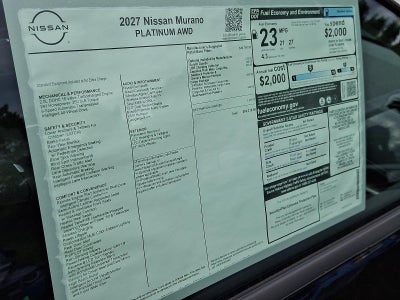 2027 Nissan Murano Platinum