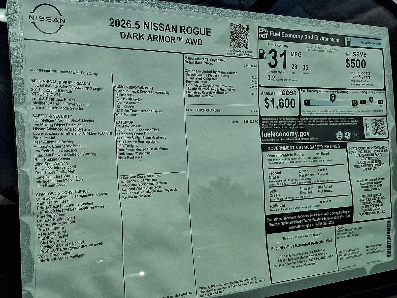 2026 Nissan Rogue Dark Armor™
