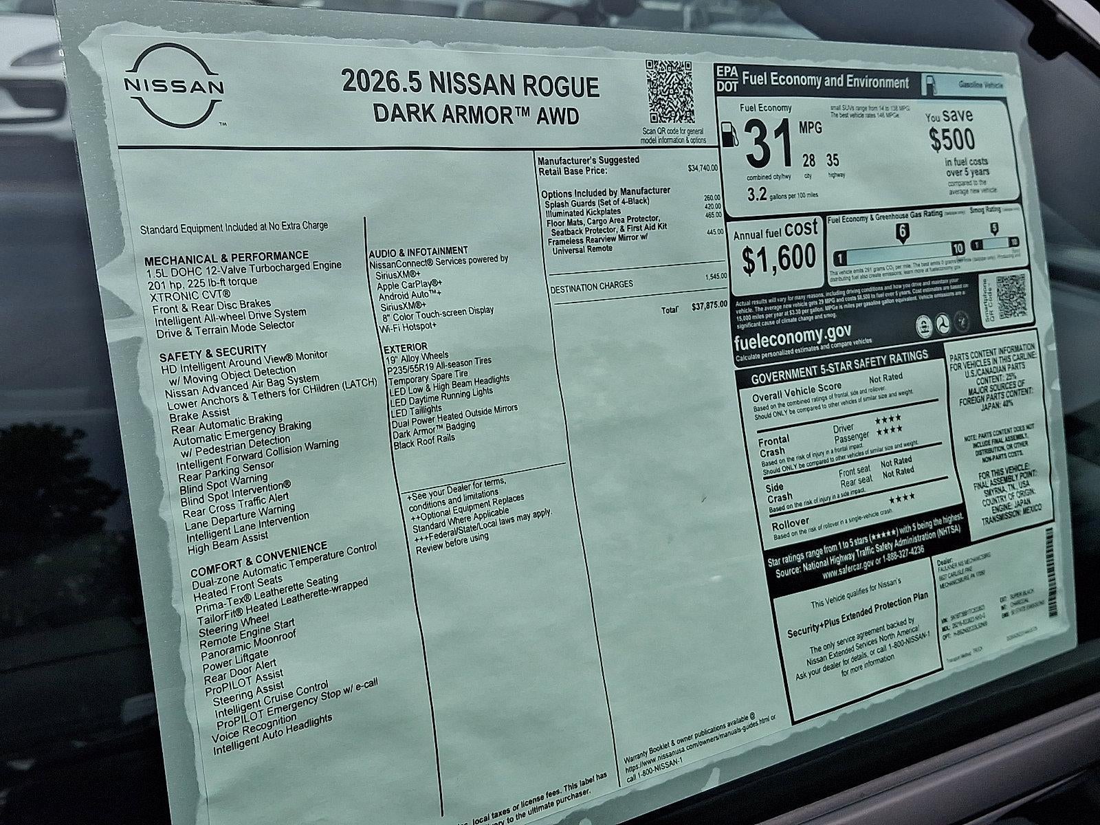 2026 Nissan Rogue Dark Armor™